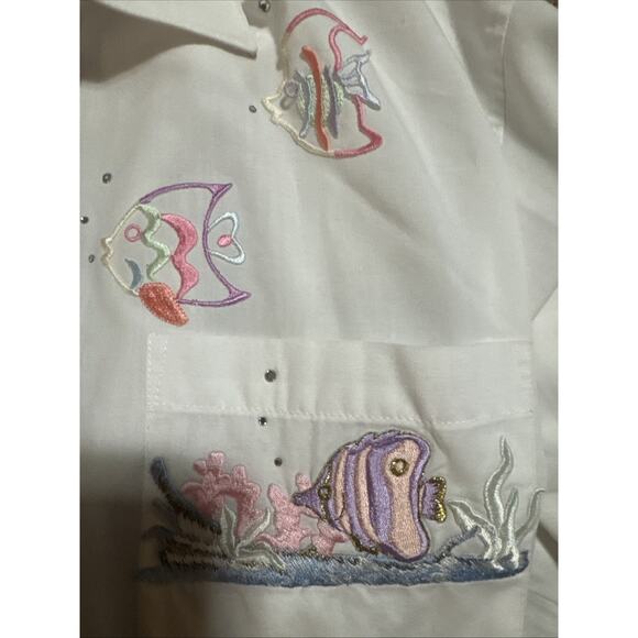 Las Olas embroidered shirt M - Picture 3 of 8